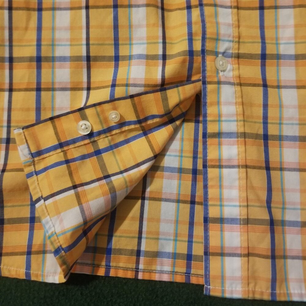 *pumpkin orange* plaid 4XL shirt - Picture 2 of 8